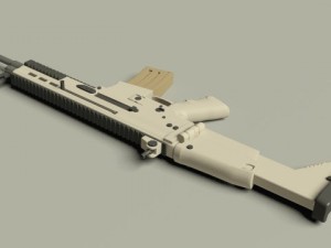fn scar assault rifle 3D Model