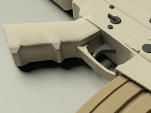 fn scar assault rifle Modello 3D