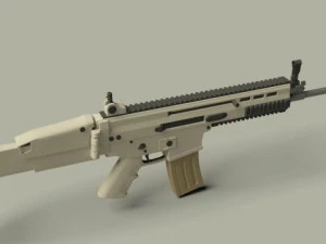 fn scar assault rifle 3D Model