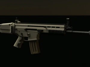 fn scar assault rifle 3D Model