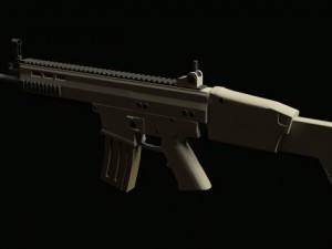 fn scar assault rifle Modello 3D