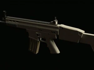 fn scar assault rifle 3D Model