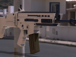 fn scar assault rifle Modello 3D