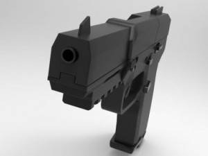 five seven high polygon Model 3D