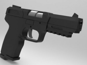 five seven high polygon Modello 3D