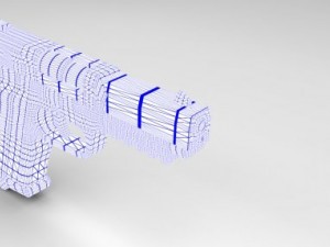 five seven high polygon Modello 3D