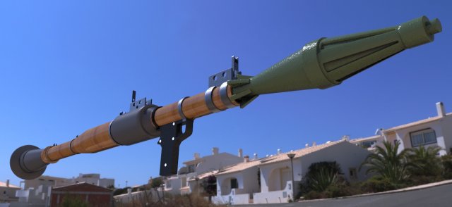 rpg7 high poly and low poly 3D 模型 .c4d .max .obj .3ds .fbx .stl .blend 