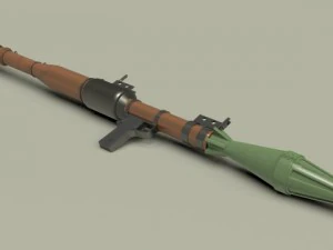 rpg7 high poly and low poly 3D Model