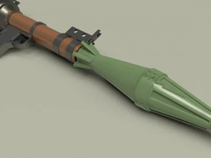 rpg7 high poly and low poly 3D Model