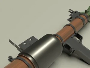 rpg7 high poly and low poly 3D Model