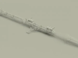 rpg7 high poly and low poly 3D Model