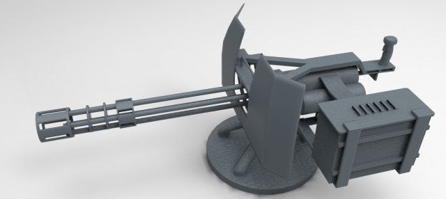 miniturret 3D Model .c4d .max .obj .3ds .fbx .stl .blend 