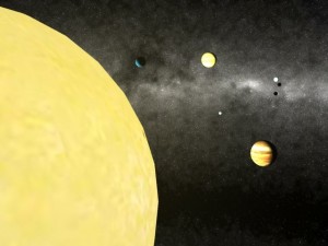 fully animated solar system 3D-Modell