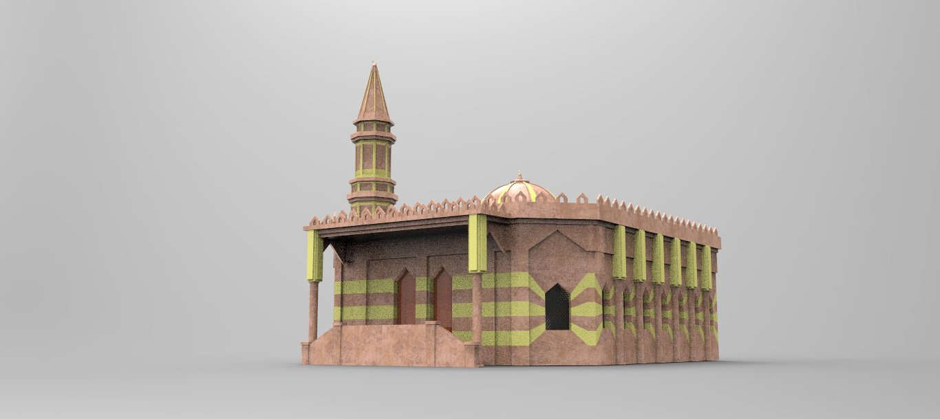 mosque 3d max model