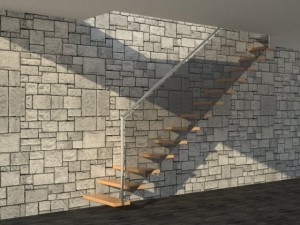 modern stairs Model 3D