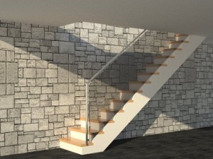 modern stairs Model 3D