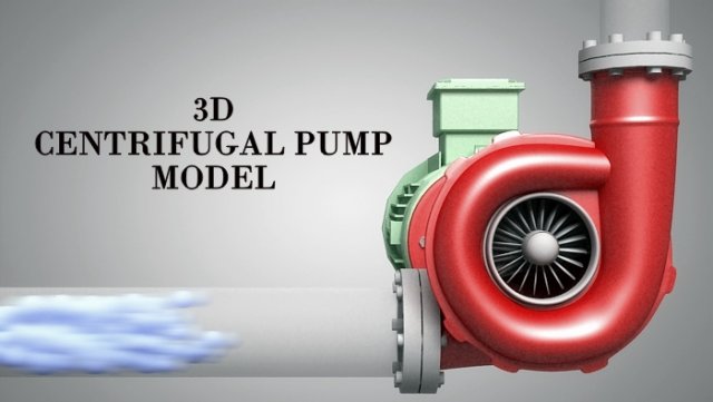 pump 3D Model .c4d .max .obj .3ds .fbx .stl .blend