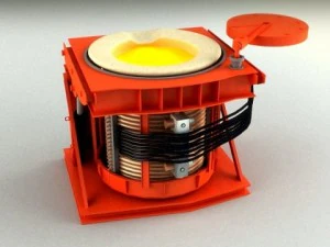 感应炉型号 3D 模型