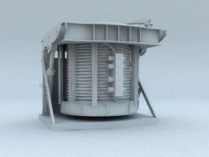感应炉型号 3D 模型