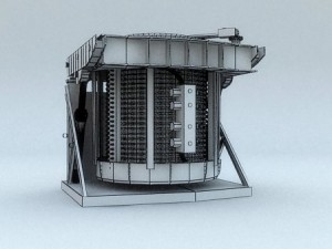 induction furnace model 3Dモデル