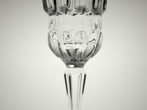 glass of champagne 3D Модель