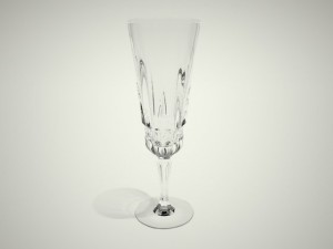 glass of champagne Modelo 3D