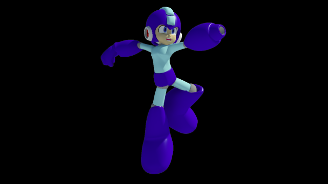 megaman Modello 3D .c4d .max .obj .3ds .fbx .stl .blend 