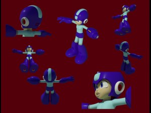 megaman Modello 3D