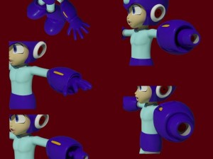 megaman Modello 3D