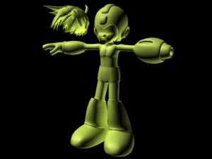 megaman Modello 3D