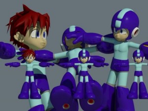 megaman Modello 3D