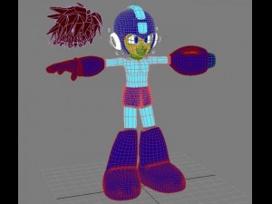 megaman Modello 3D