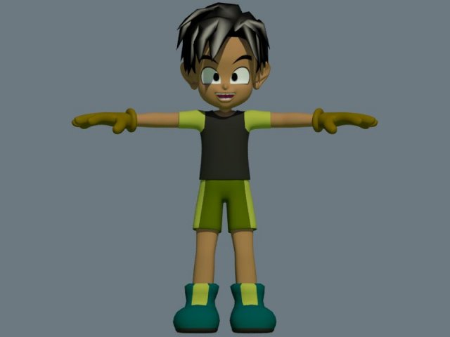 anime boy Modello 3D .c4d .max .obj .3ds .fbx .stl .blend 