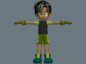 anime boy 3D Model