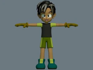 anime boy 3D Model