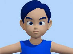 anime boy 2 3D Model
