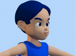 anime boy 2 3D Model