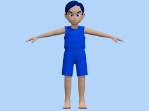 anime boy 2 3D Model