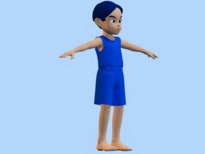 anime boy 2 3D Model