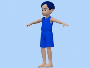 anime boy 2 3D Model