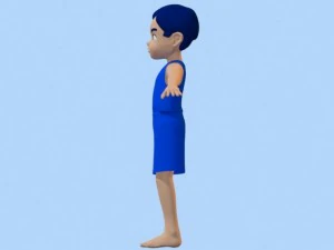 anime boy 2 3D Model