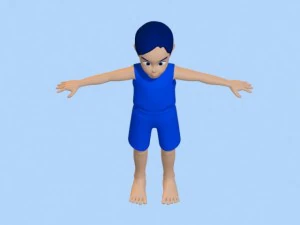 anime boy 2 3D Model