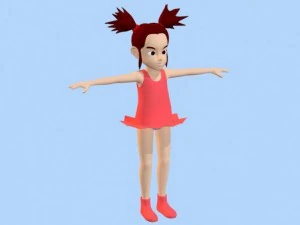 anime girl 1 3D Model