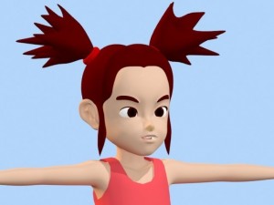 anime girl 1 3D मॉडल
