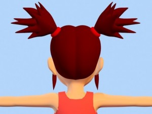 anime girl 1 3D मॉडल