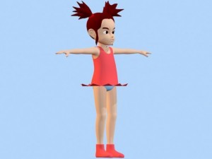 anime girl 1 3D मॉडल