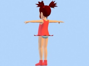 anime girl 1 3D मॉडल