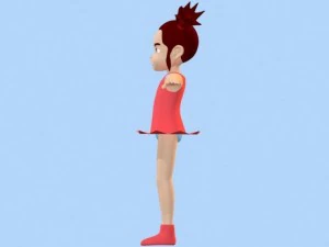 anime girl 1 3D Model