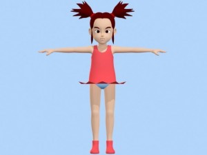 anime girl 1 3D मॉडल