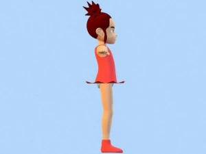 anime girl 1 3D Model